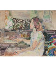 Girl at the piano. Inna Mednikova