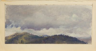 Clouds over the mountains. Evsey Reshin