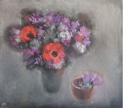 Ludmila Nikitina. Still Life with Red Flowers