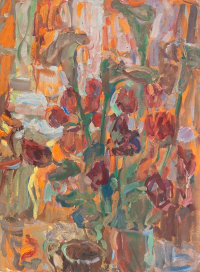 Tulips and callas (two-sided still life). Inna Mednikova