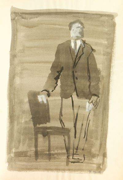 Man near a Chair. Natalia Orlova